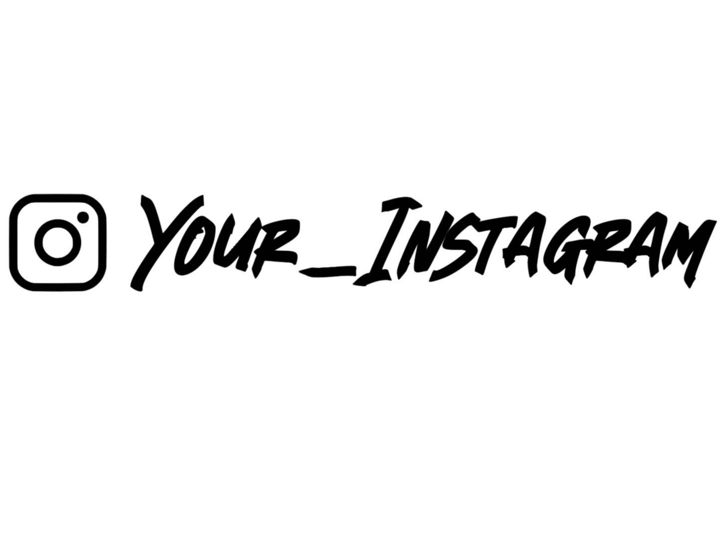 Custom Instagram Tag Decal