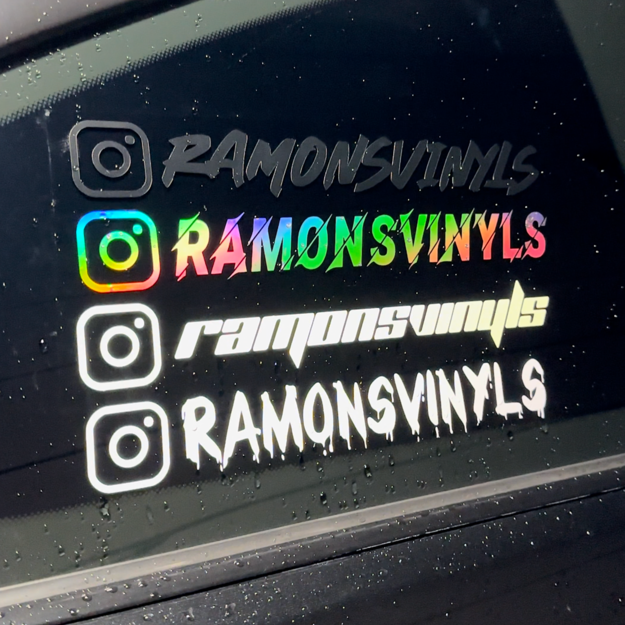 Custom Instagram Tag Decal